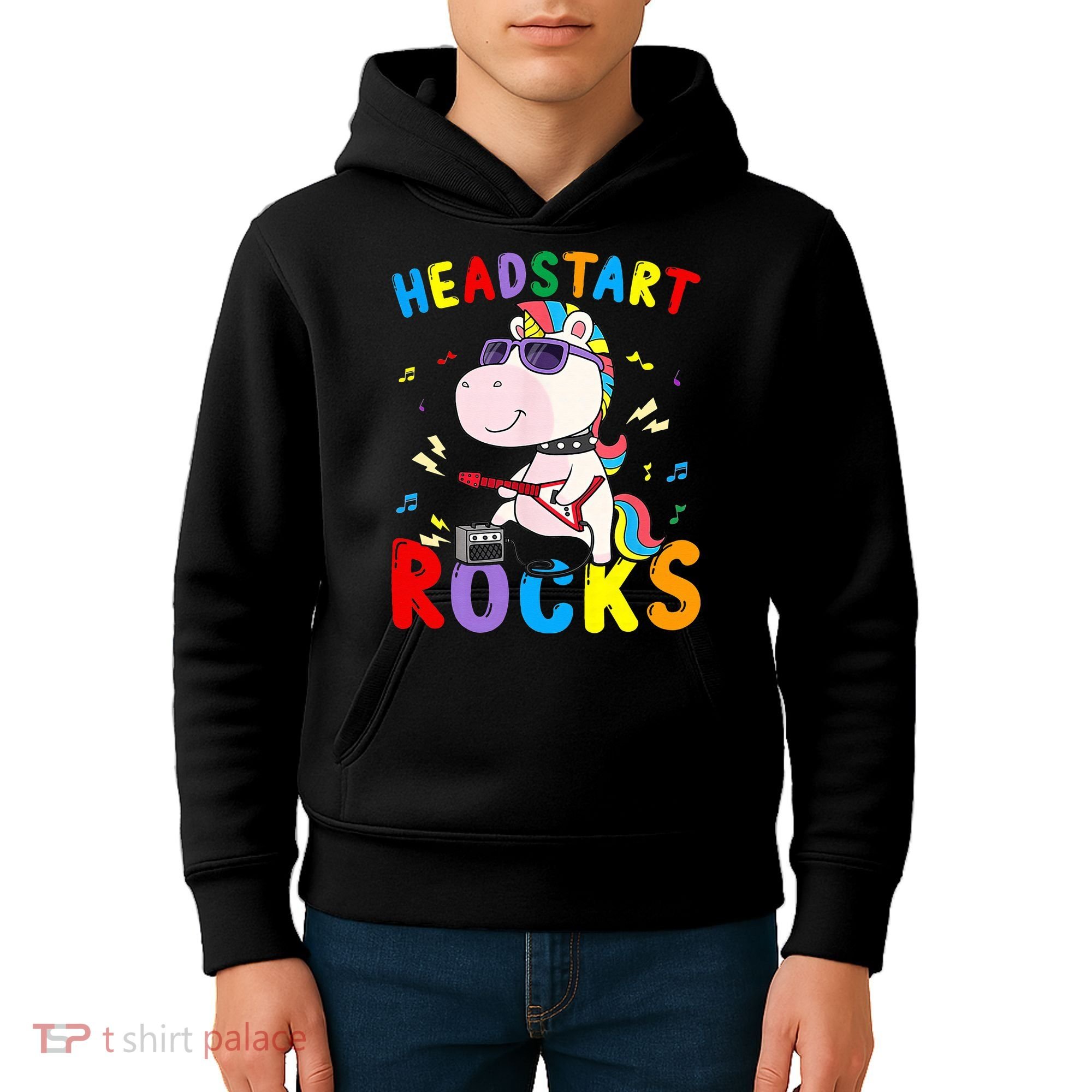 Headstart Rocks Unicorn Back To School Kids Hoodie