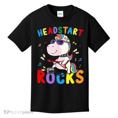 Headstart Rocks Unicorn Back To School Kids T-Shirt