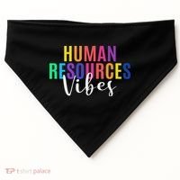 Human Resource Vibes Hr Specialist Hr Manager Coworker USA-Made Doggie Bandana thumb 0