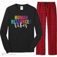 Human Resource Vibes Hr Specialist Hr Manager Coworker Long Sleeve Pajama Set thumb 0