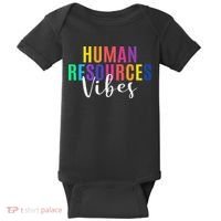 Human Resource Vibes Hr Specialist Hr Manager Coworker Baby Bodysuit thumb 0