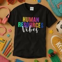 Human Resource Vibes Hr Specialist Hr Manager Coworker Kids T-Shirt thumb 3