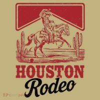 Houston Rodeo Vintage Bronc Horse Riding Cowboy T-Shirt thumb 7