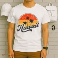 Hawaii Retro Vintage Sunset T-Shirt thumb 6