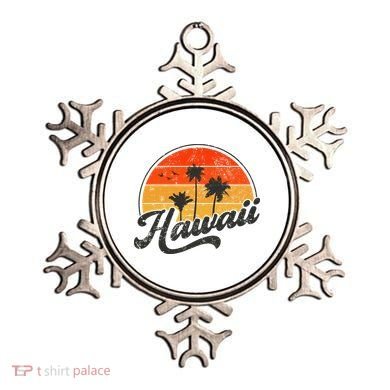 Hawaii Retro Vintage Sunset Ornament