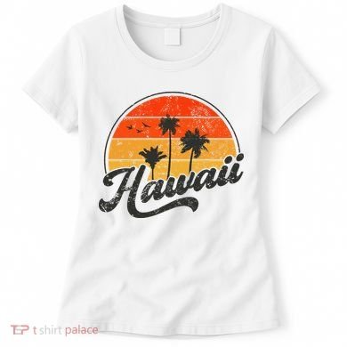 Hawaii Retro Vintage Sunset Women's T-Shirt