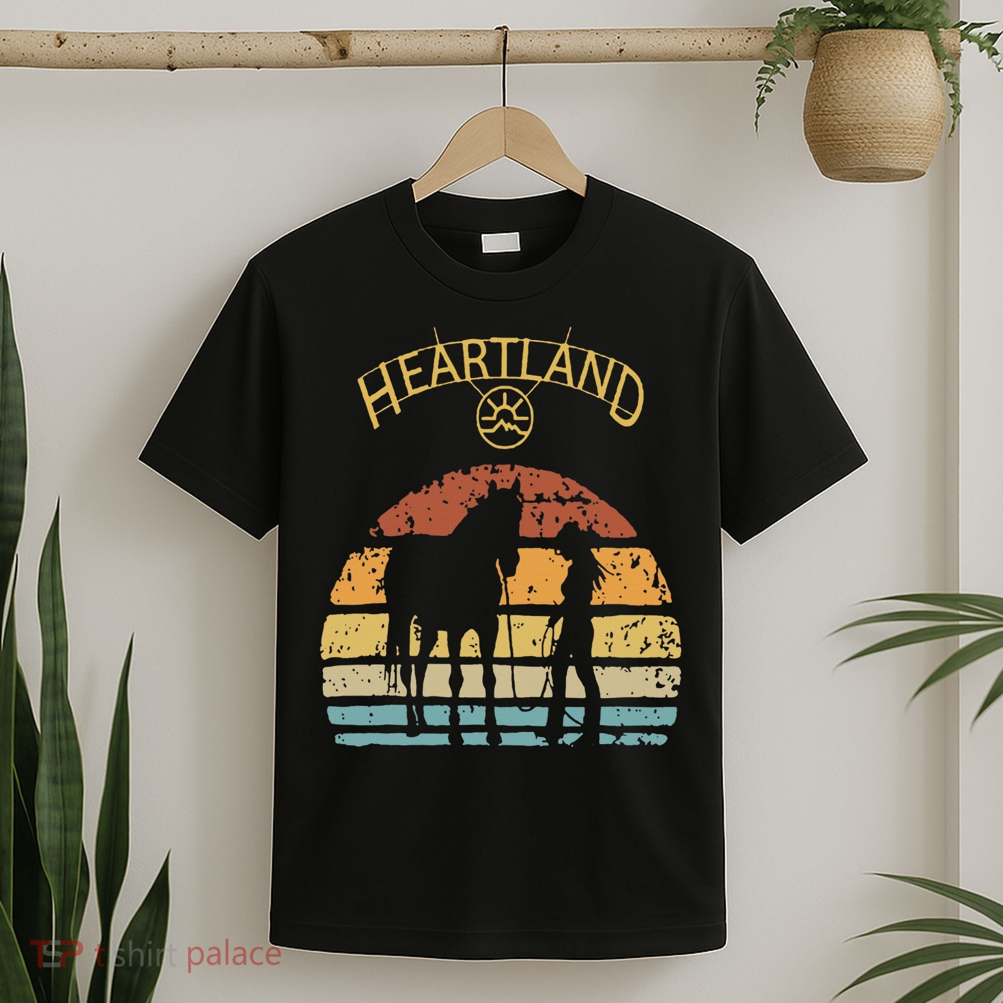 Heartland Retro Vintage Sunset T-Shirt