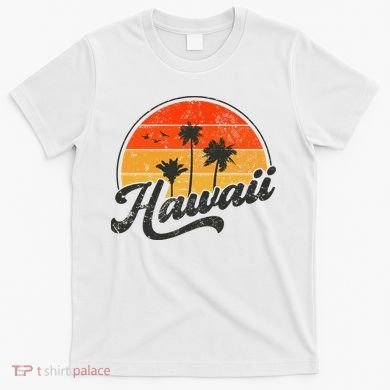 Hawaii Retro Vintage Sunset T-Shirt