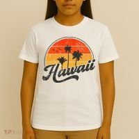 Hawaii Retro Vintage Sunset T-Shirt thumb 4