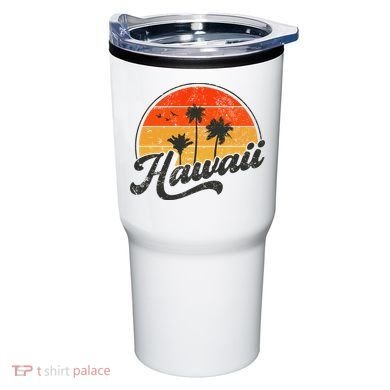 Hawaii Retro Vintage Sunset Tumbler