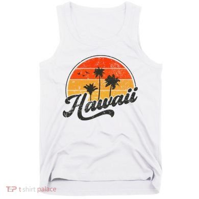Hawaii Retro Vintage Sunset Tank Top