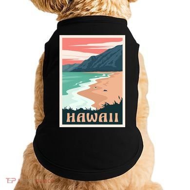 Hawaii Retro Vintage Doggie Tank