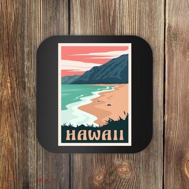 Hawaii Retro Vintage Coaster