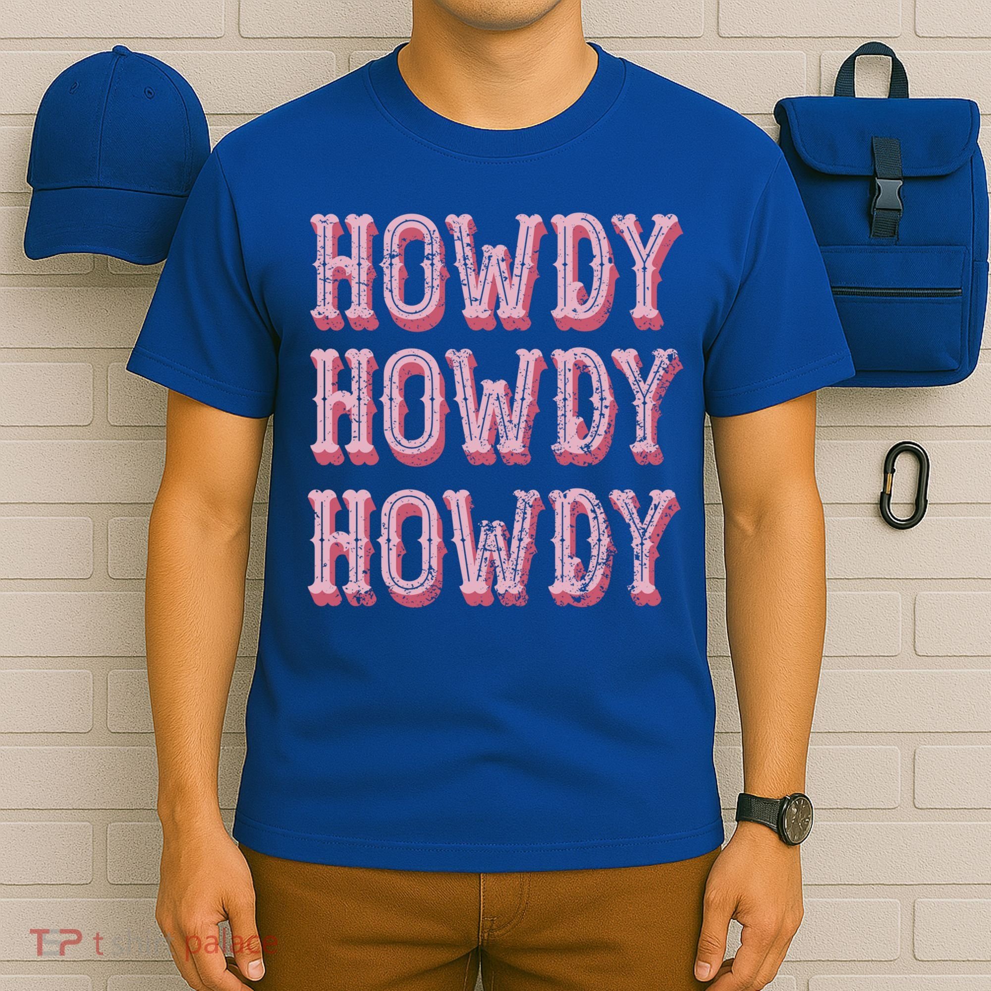 Howdy Rodeo Vintage Western Country Southern Cowgirl Gift T-Shirt