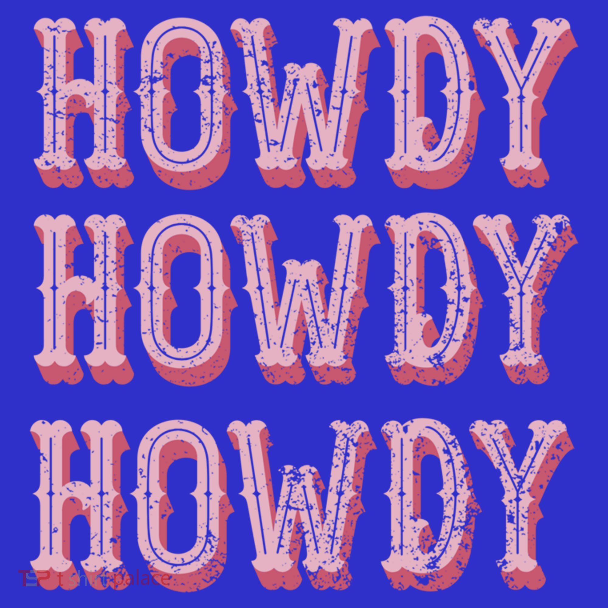 Howdy Rodeo Vintage Western Country Southern Cowgirl Gift T-Shirt