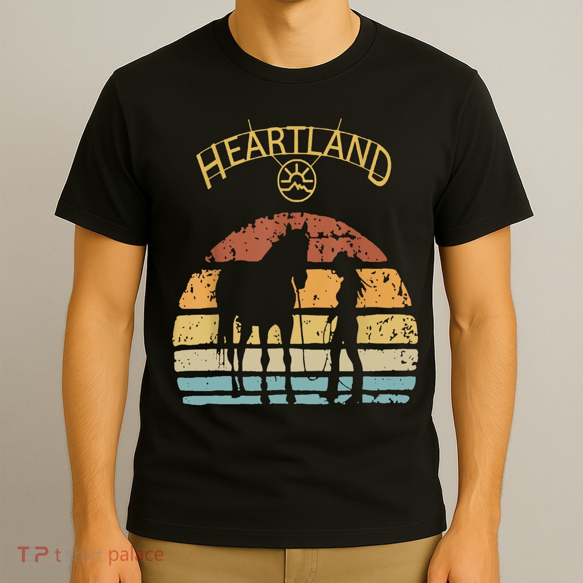 Heartland Retro Vintage Sunset T-Shirt