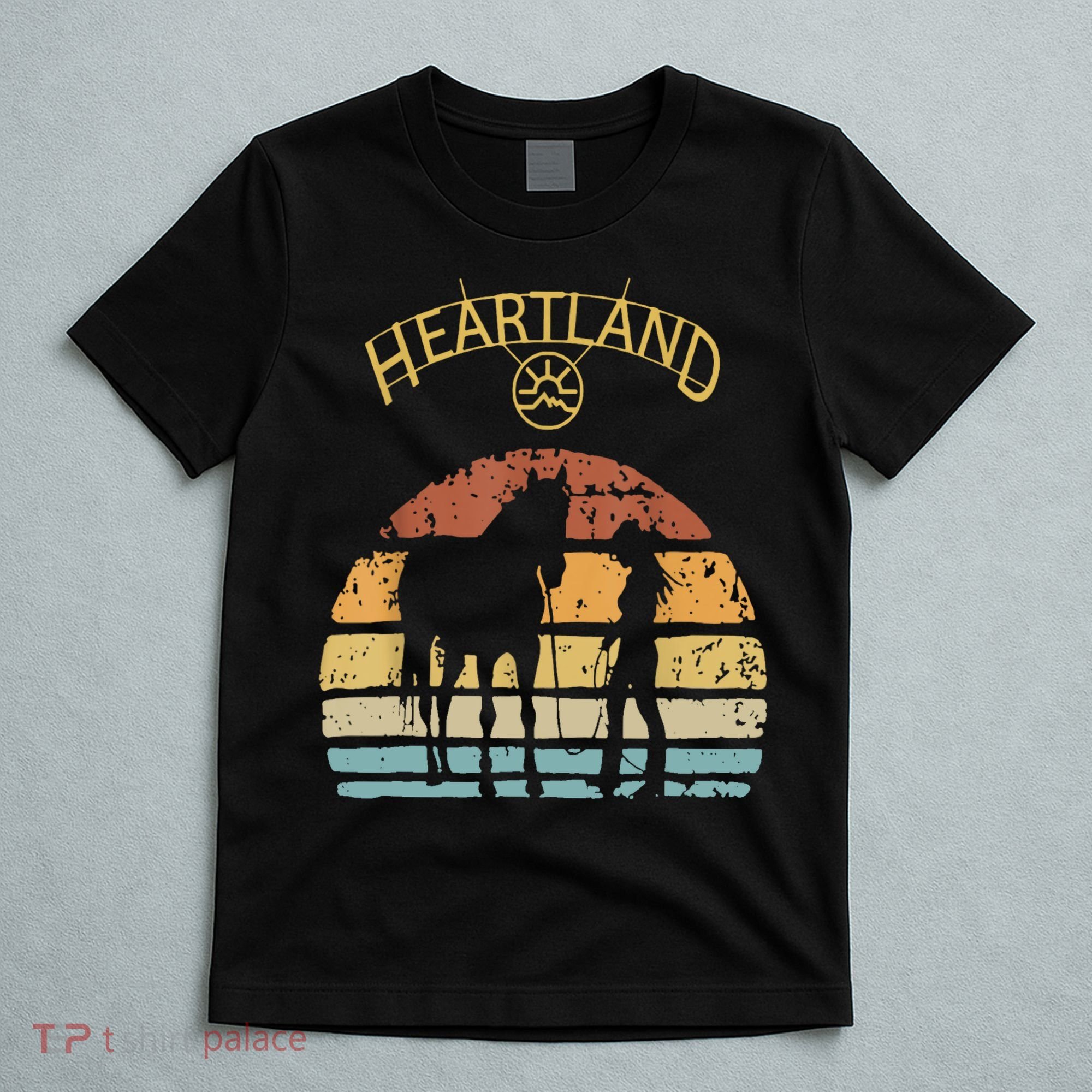 Heartland Retro Vintage Sunset T-Shirt