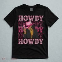 Howdy Retro Western Black Cowgirl African American Women T-Shirt thumb 5