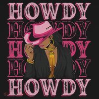 Howdy Retro Western Black Cowgirl African American Women T-Shirt thumb 7