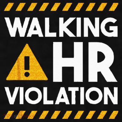 Human Resources Walking HR Violation Ladies PosiCharge Tri-Blend Wicking Tank