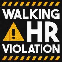 Human Resources Walking HR Violation Ladies PosiCharge Tri-Blend Wicking Tank thumb 2