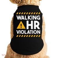 Human Resources Walking HR Violation Doggie Tank thumb 0
