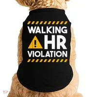 Human Resources Walking HR Violation Doggie Tank thumb 0
