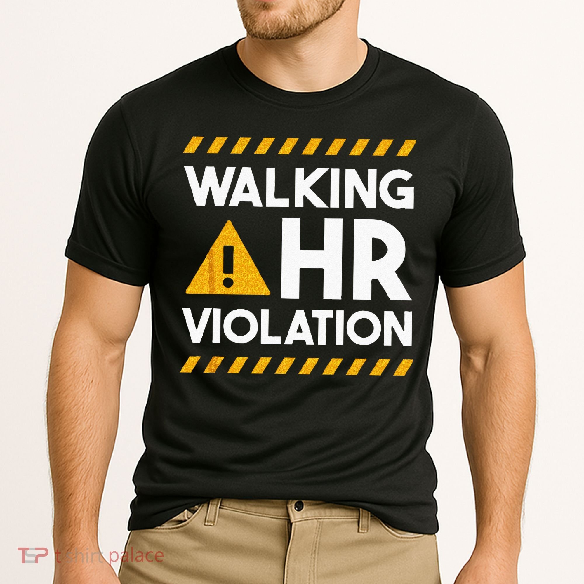 Human Resources Walking HR Violation Cooling Performance Crew T-Shirt