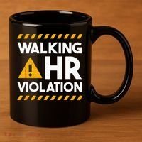 Human Resources Walking HR Violation 11oz C Handle Ceramic Mug thumb 3