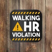 Human Resources Walking HR Violation Coaster thumb 0