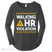 Human Resources Walking HR Violation Women's Perfect Tri Tunic Long Sleeve Shirt thumb 0