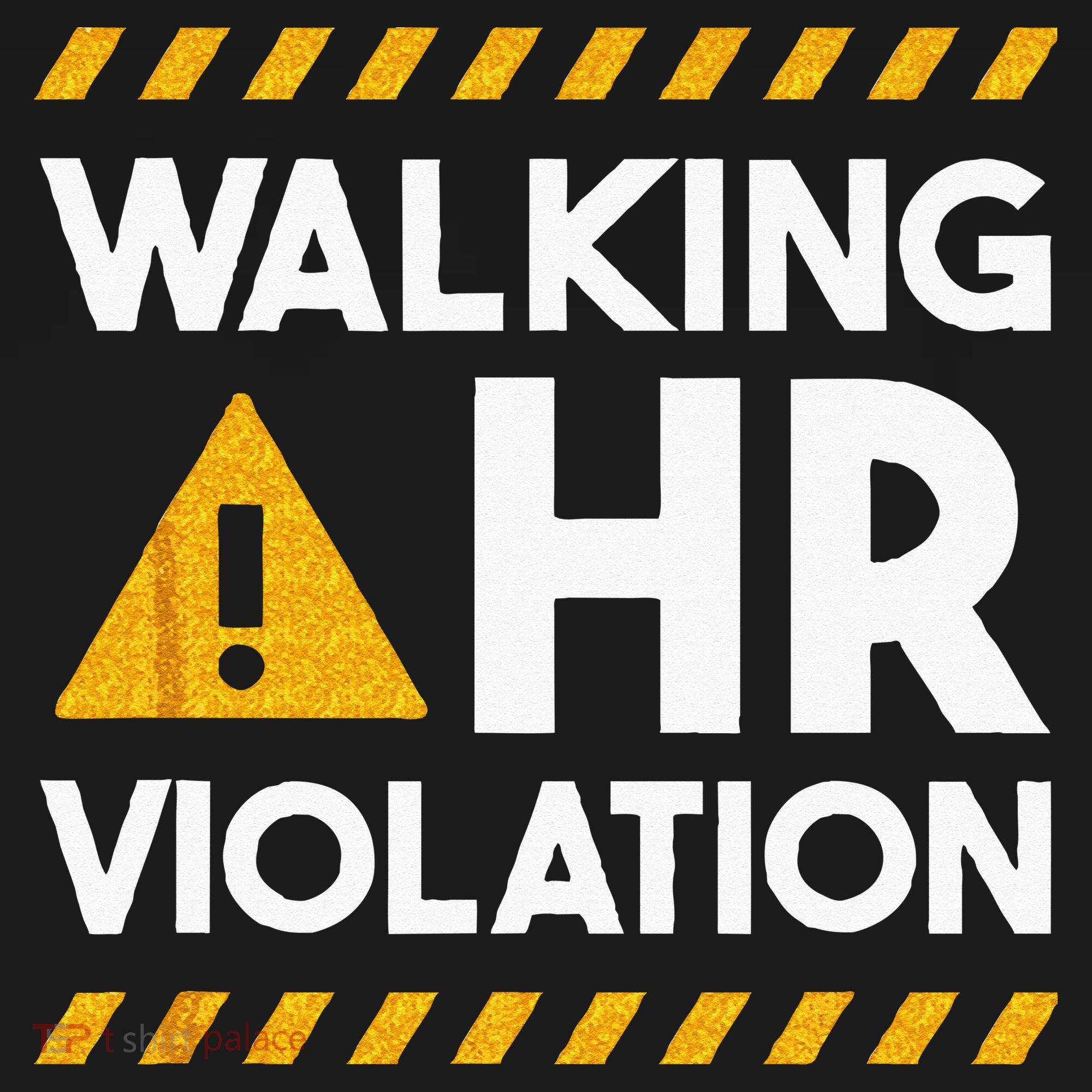 Human Resources Walking HR Violation Ladies PosiCharge Competitor Racerback Tank
