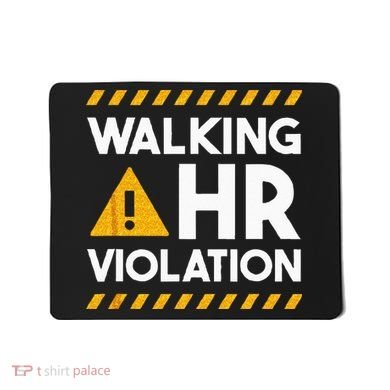 Human Resources Walking HR Violation Mousepad