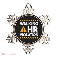 Human Resources Walking HR Violation Ornament thumb 0