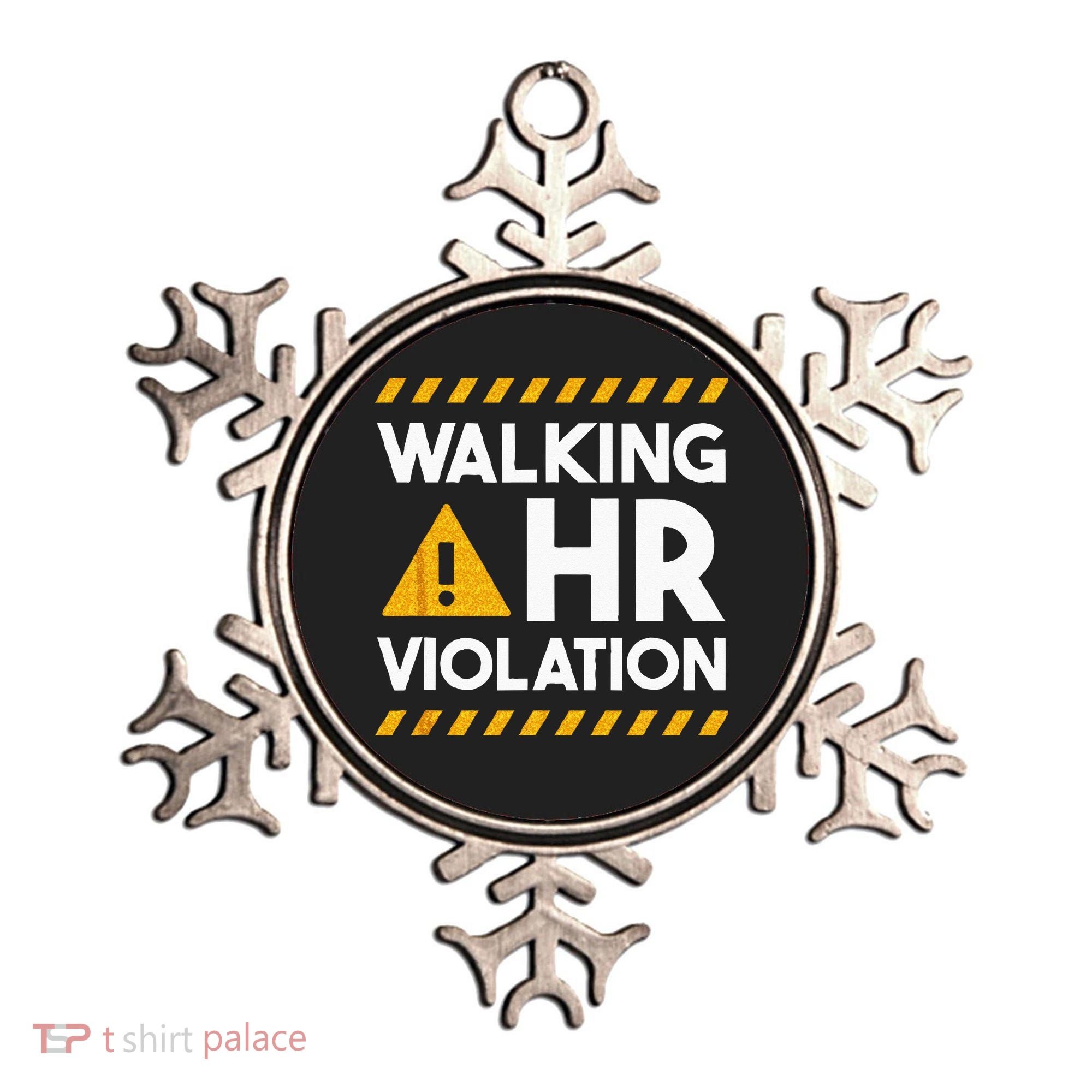 Human Resources Walking HR Violation Ornament