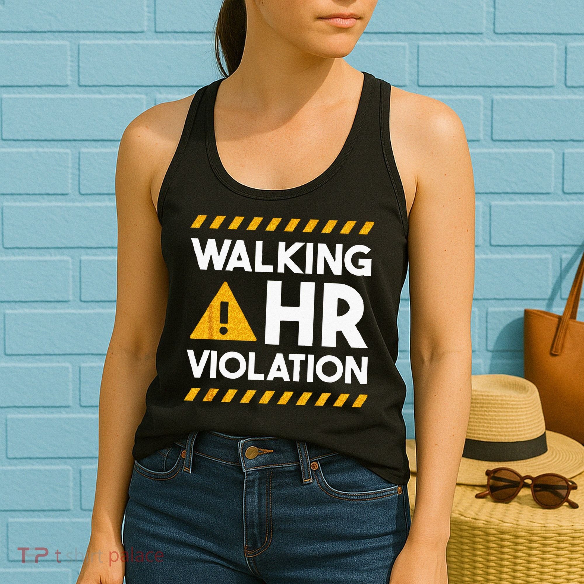 Human Resources Walking HR Violation Women's Tank Top