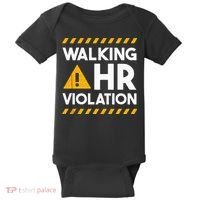 Human Resources Walking HR Violation Baby Bodysuit thumb 0