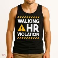 Human Resources Walking HR Violation Tank Top thumb 3