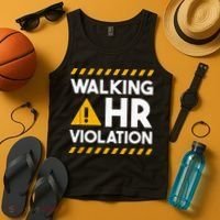 Human Resources Walking HR Violation Tank Top thumb 4