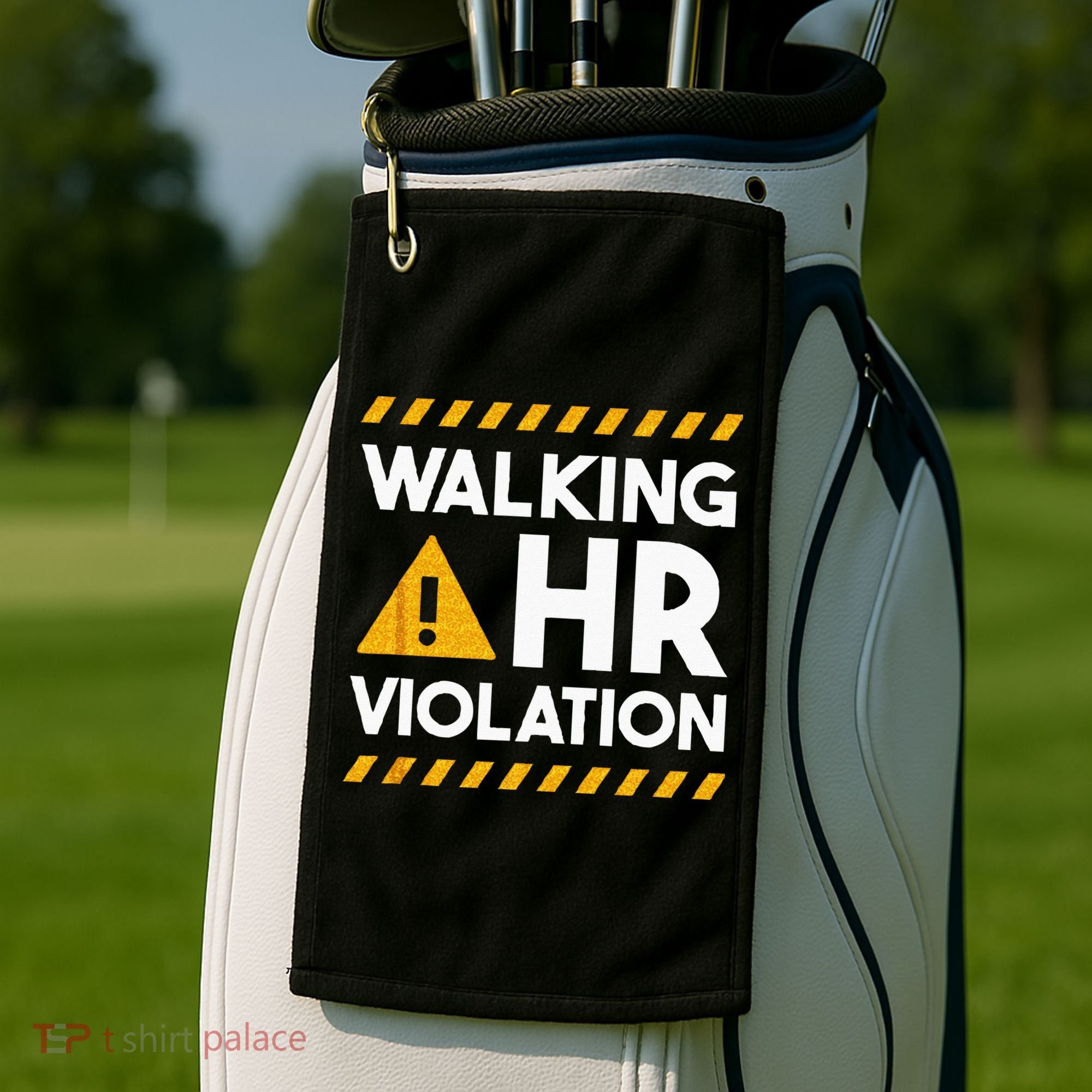 Human Resources Walking HR Violation Golf Towel