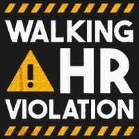 Human Resources Walking HR Violation Cropped Pullover Crew thumb 4