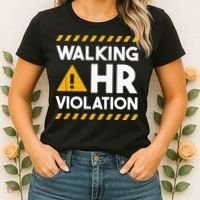 Human Resources Walking HR Violation Women's T-Shirt thumb 2