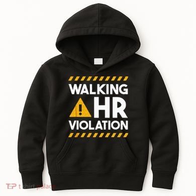 Human Resources Walking HR Violation Kids Hoodie