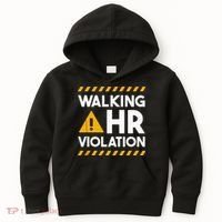 Human Resources Walking HR Violation Kids Hoodie thumb 0