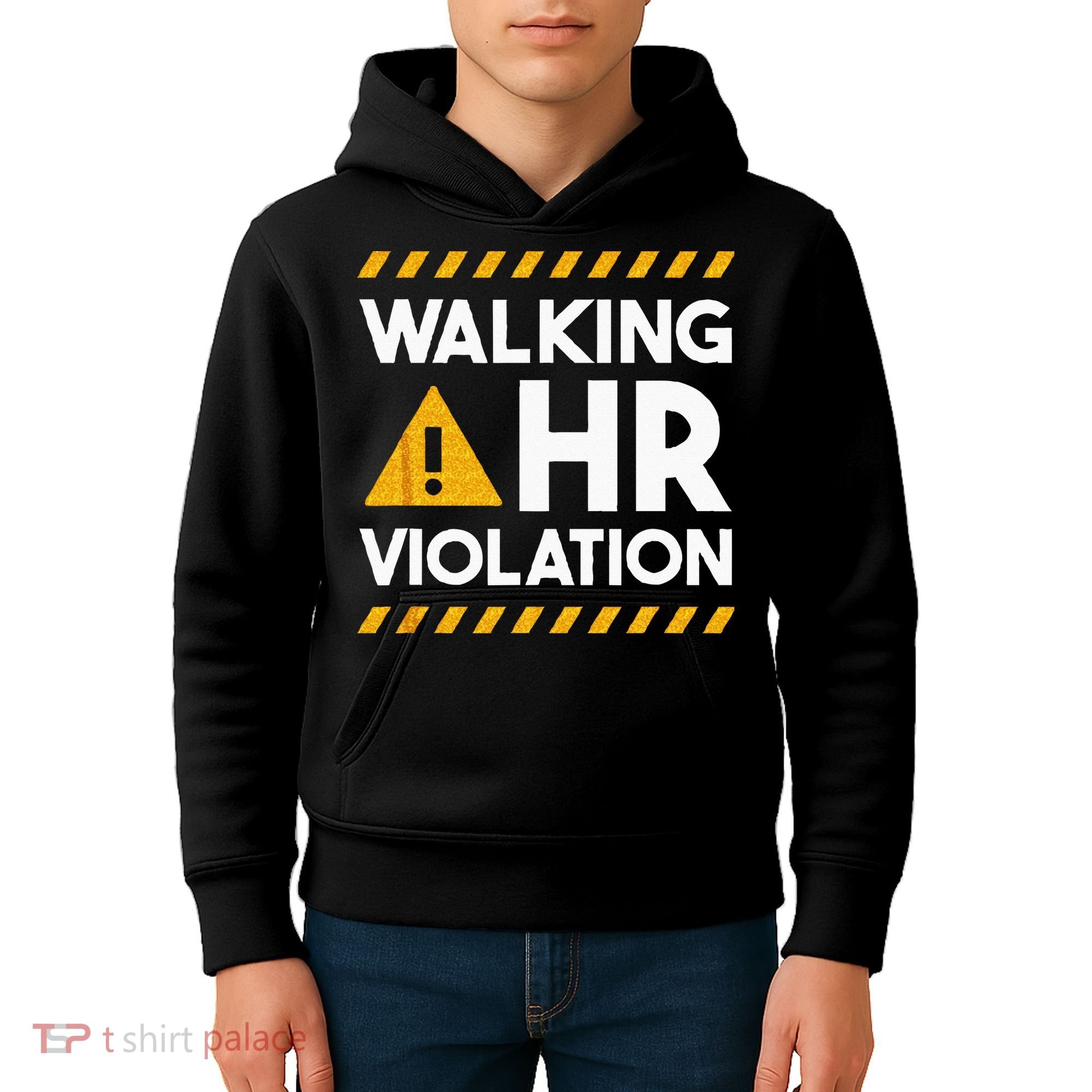 Human Resources Walking HR Violation Kids Hoodie