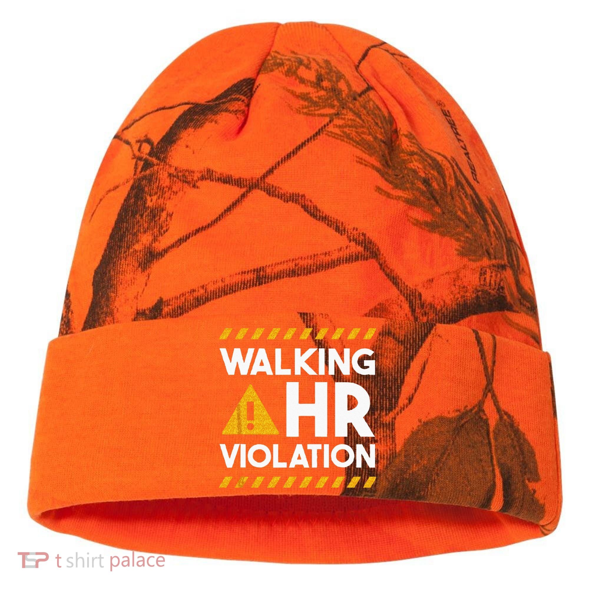 Human Resources Walking HR Violation Kati Licensed 12" Camo Cuffed Beanie