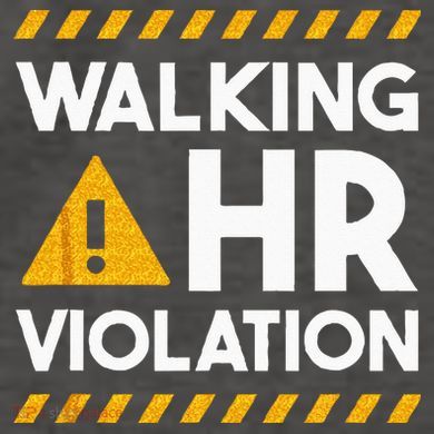 Human Resources Walking HR Violation Vector Backpack