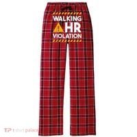 Human Resources Walking HR Violation Women's Flannel Plaid Pajama Pants thumb 0