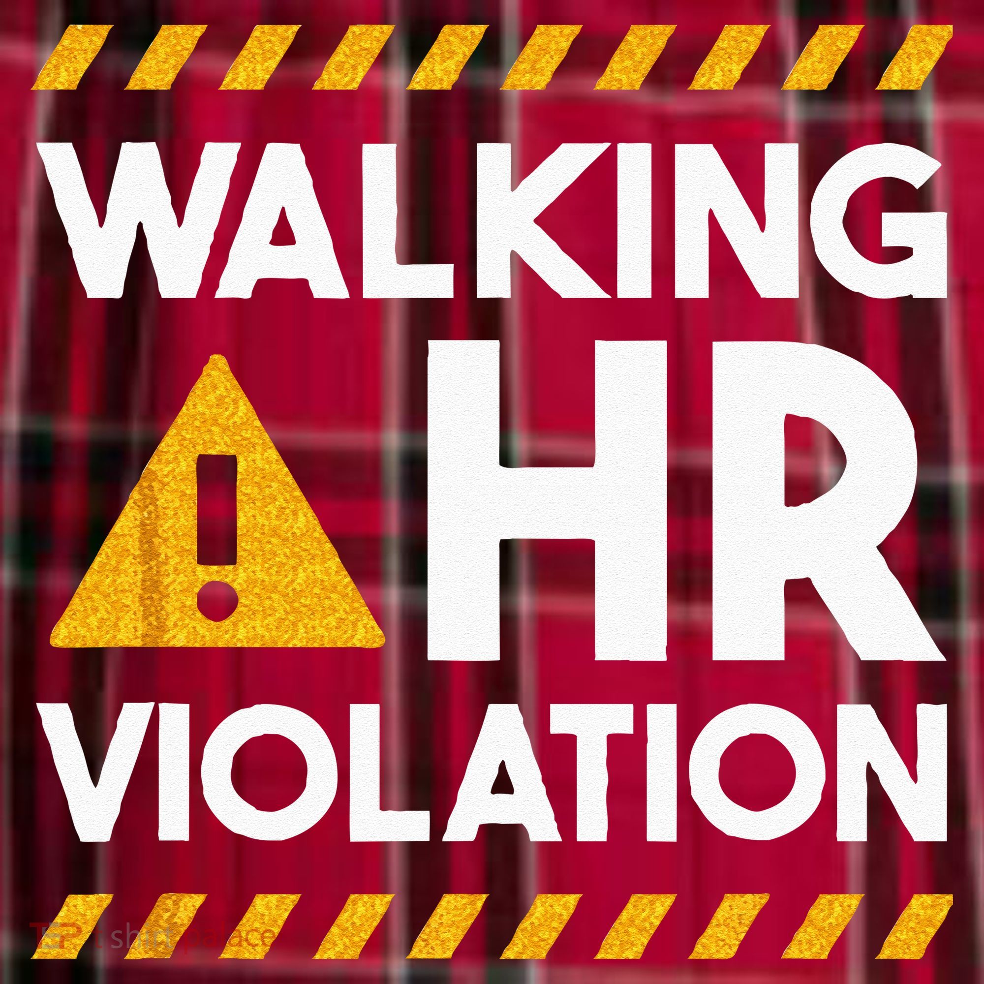 Human Resources Walking HR Violation Women's Flannel Plaid Pajama Pants