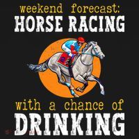 Horse racing with a chance of drinking for ky derby T-Shirt thumb 7
